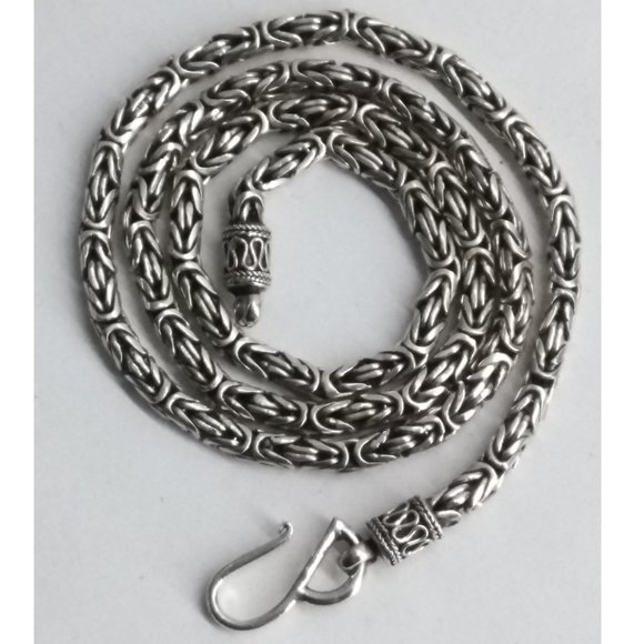 SOLD - Suarti BA Sterling Silver Byzantine Chain - Picture 1 of 5
